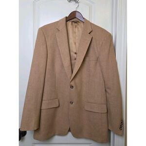 Haspel 100% CAMEL HAIR Tan Sport Coat Blazer Jacket COTTER Men's 42L